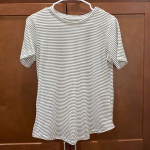 Green and White Striped Charlotte Russe Top